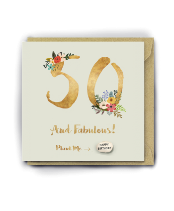 50th birthday Card With...
