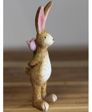 Bunny ornament with rose,...